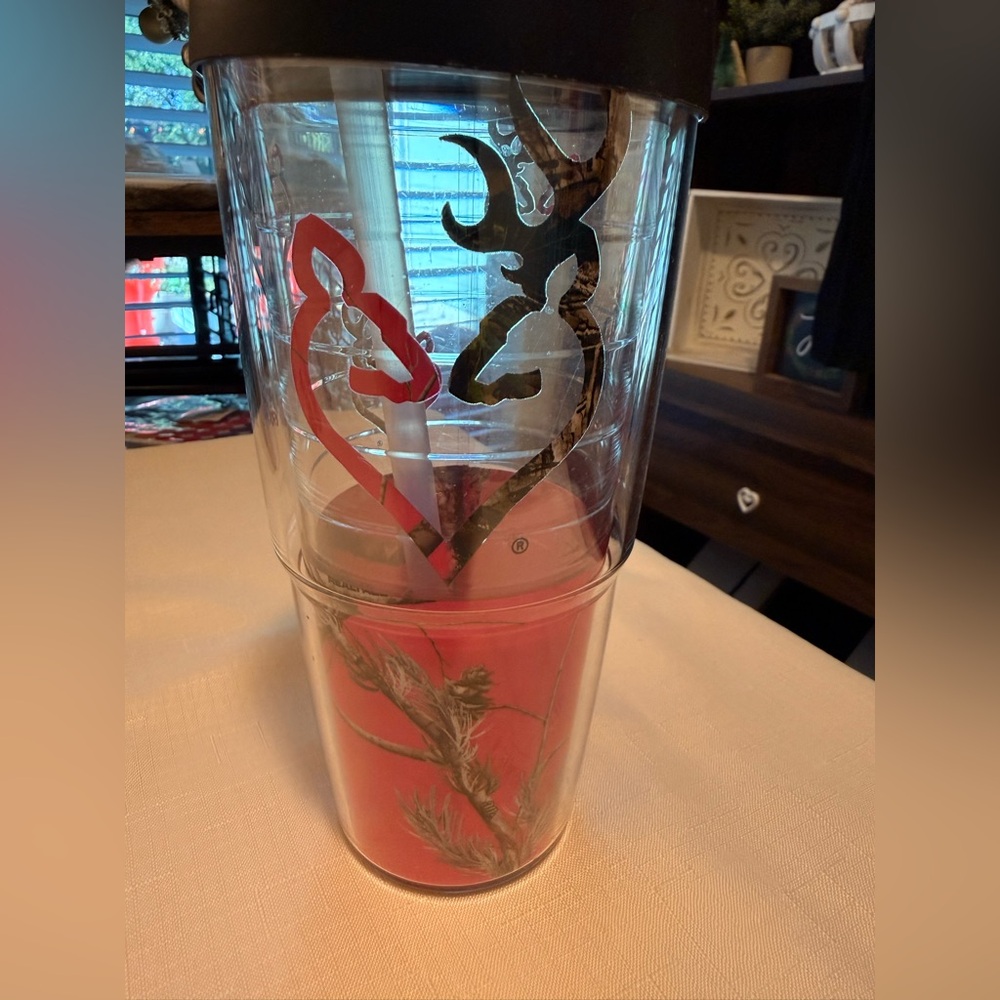 Browning Realtree Tervis Tumbler with Lid & Straw - Picture 2 of 5